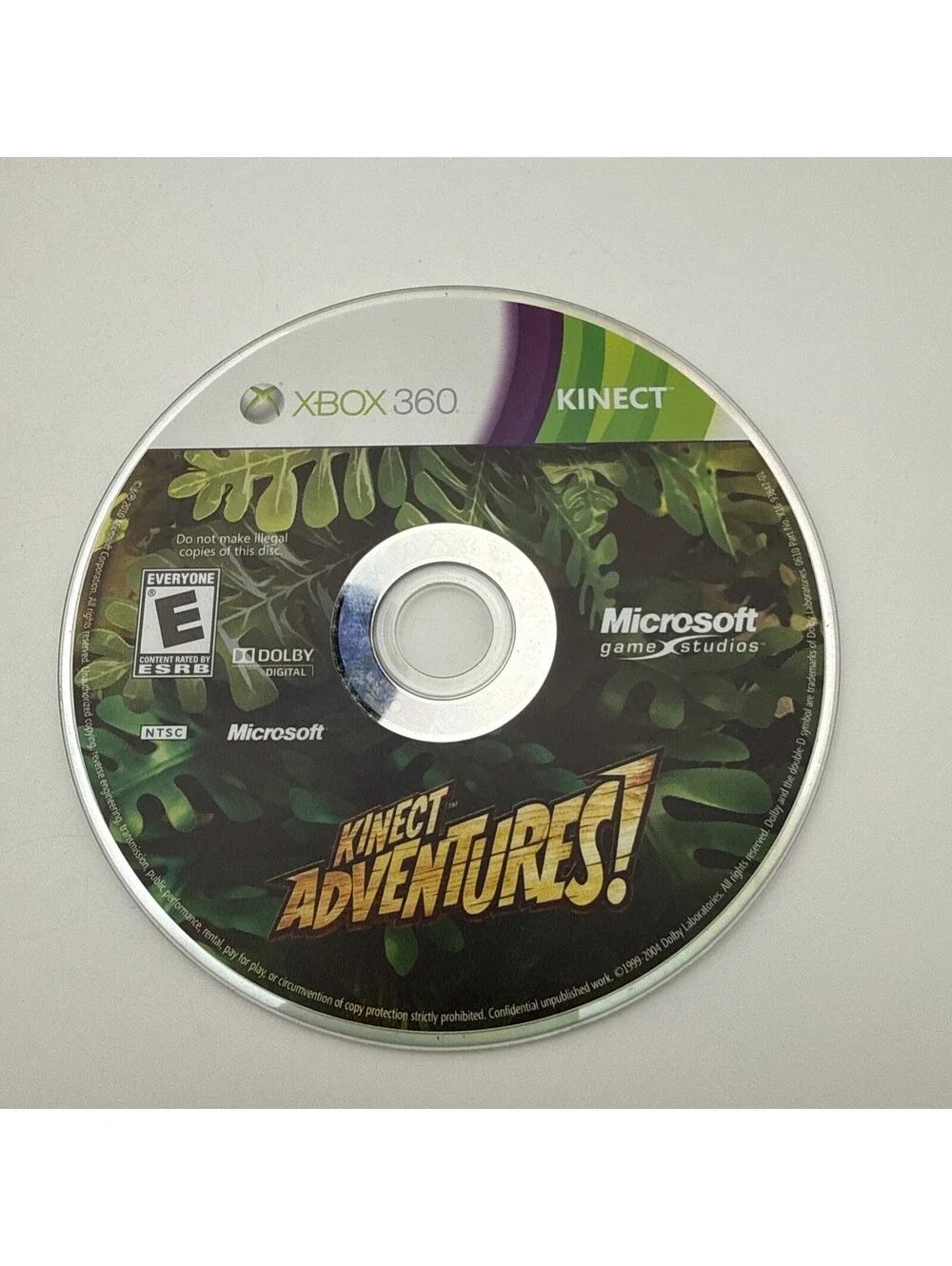Kinect Adventures Microsoft Xbox 360 Game